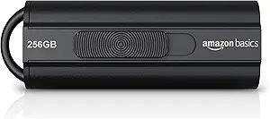 Amazon Basics 256 GB Ultra Fast USB 3.1 High Capacity Flash Drive for Data Transfer and Storage, Black